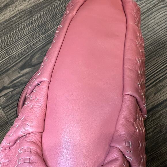 Coach Pink Leather Shoulder Bag - Picture 3 of 11